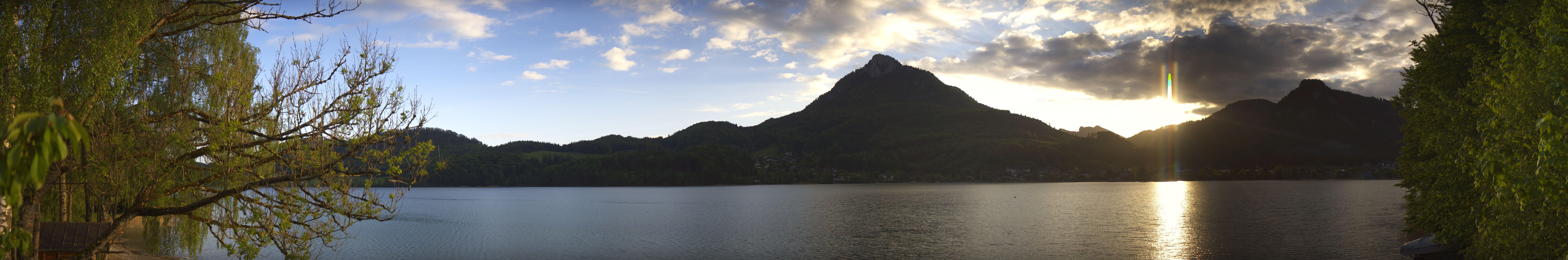 Archiv Foto Webcam Fuschlsee Panoramablick