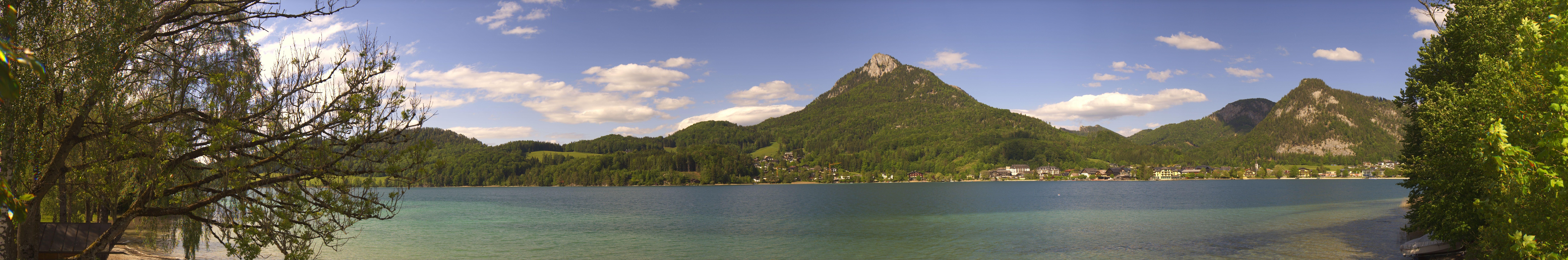 Archiv Foto Webcam Fuschlsee Panoramablick