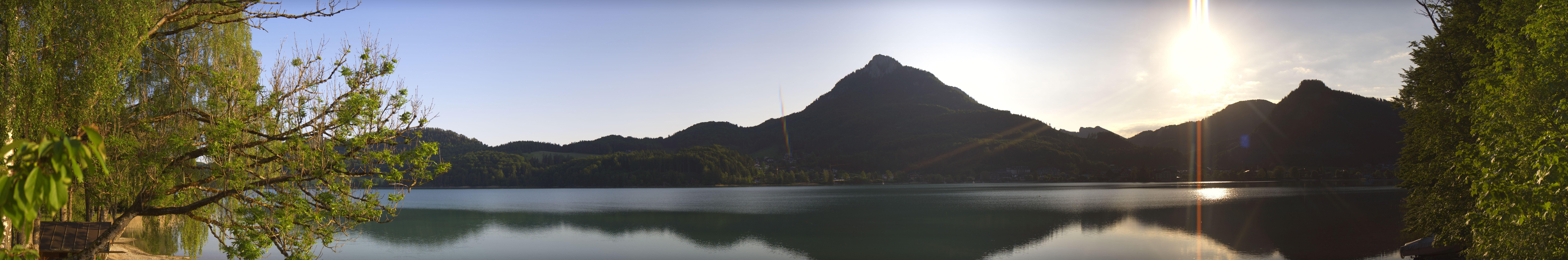 Archived image Webcam Fuschl am See: Panoramic View