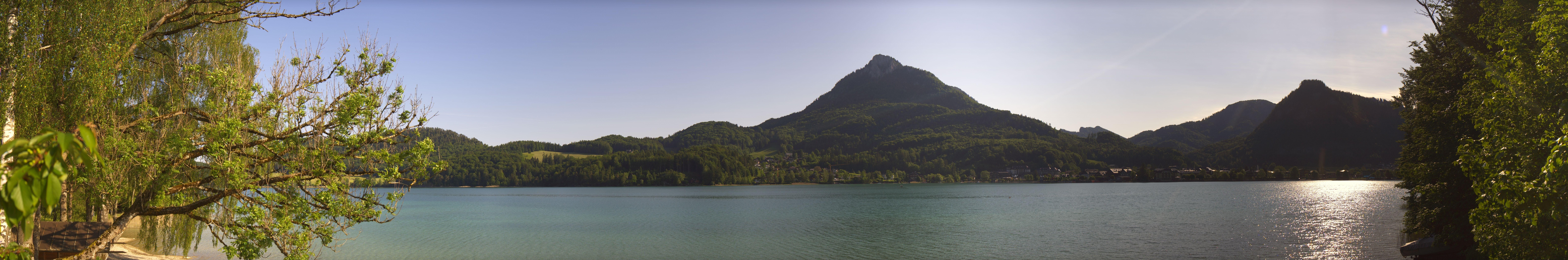Archived image Webcam Fuschl am See: Panoramic View