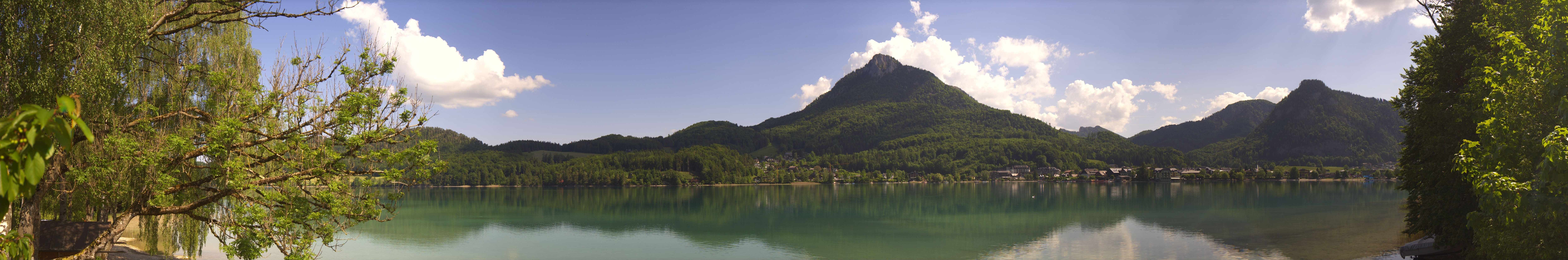 Archived image Webcam Fuschl am See: Panoramic View