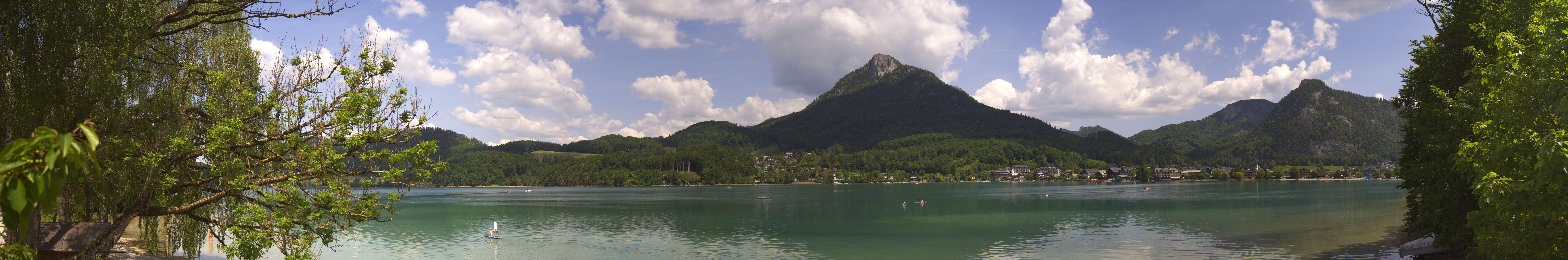 Archived image Webcam Fuschl am See: Panoramic View