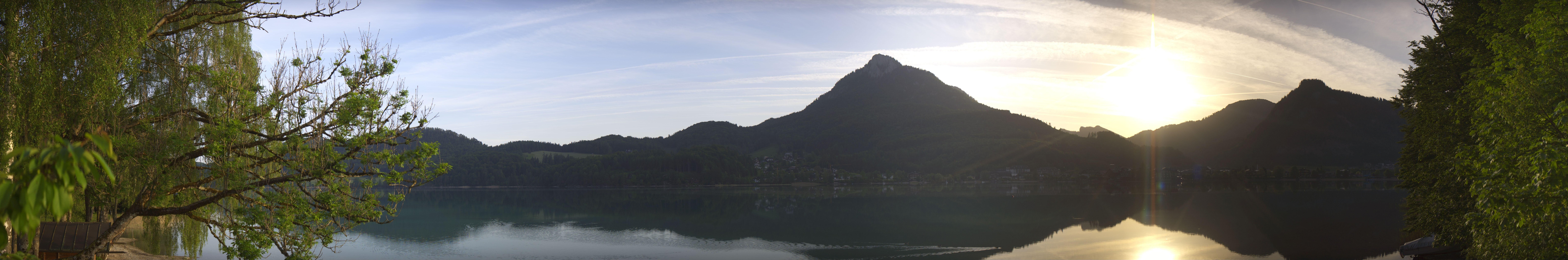 Archived image Webcam Fuschl am See: Panoramic View