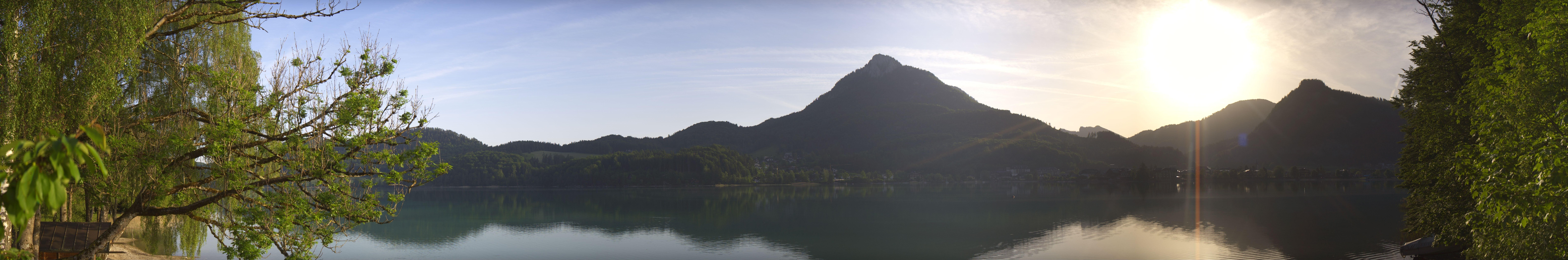 Archived image Webcam Fuschl am See: Panoramic View