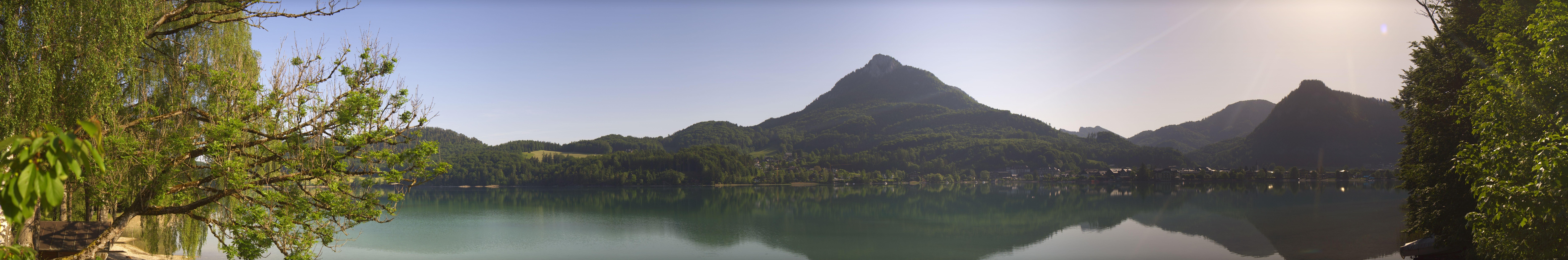 Archived image Webcam Fuschl am See: Panoramic View