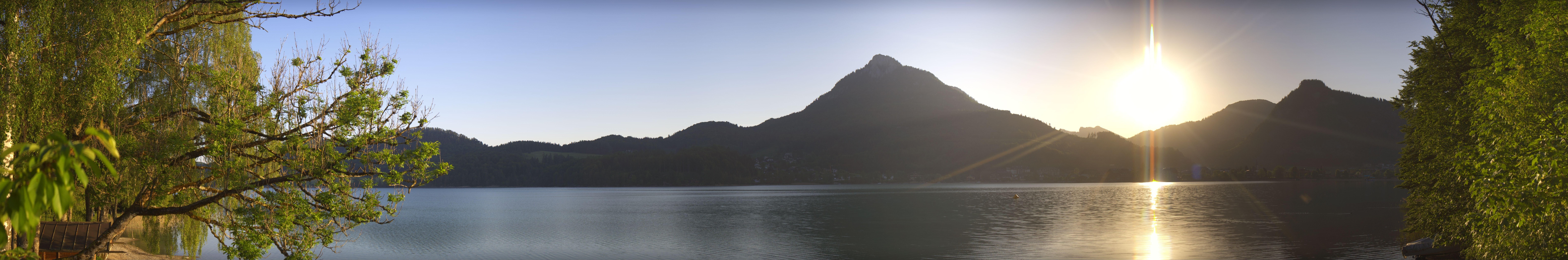 Archiv Foto Webcam Fuschlsee Panoramablick