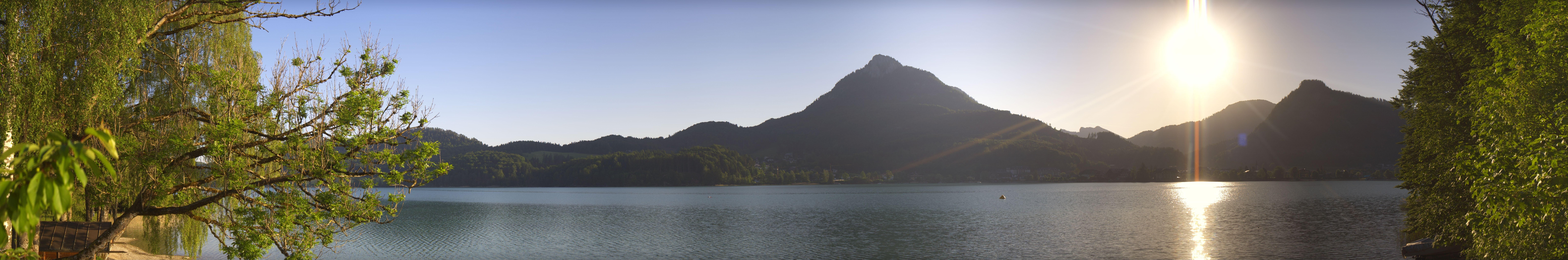 Archiv Foto Webcam Fuschlsee Panoramablick
