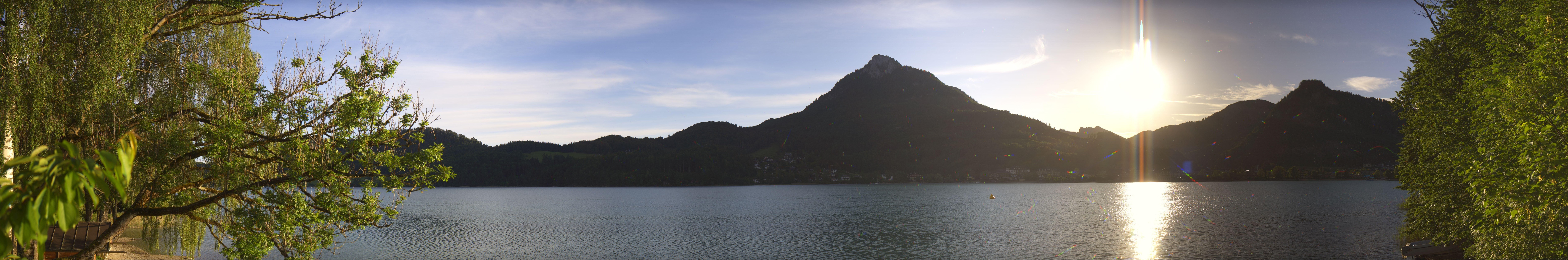 Archived image Webcam Fuschl am See: Panoramic View