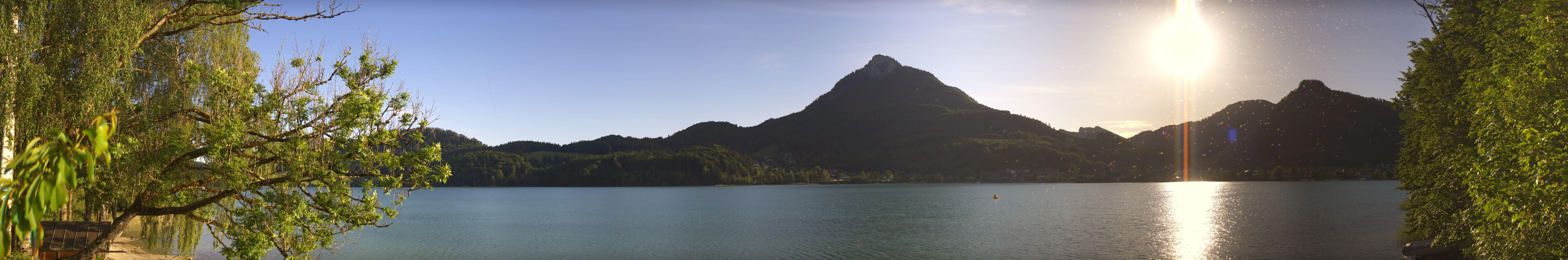 Archived image Webcam Fuschl am See: Panoramic View