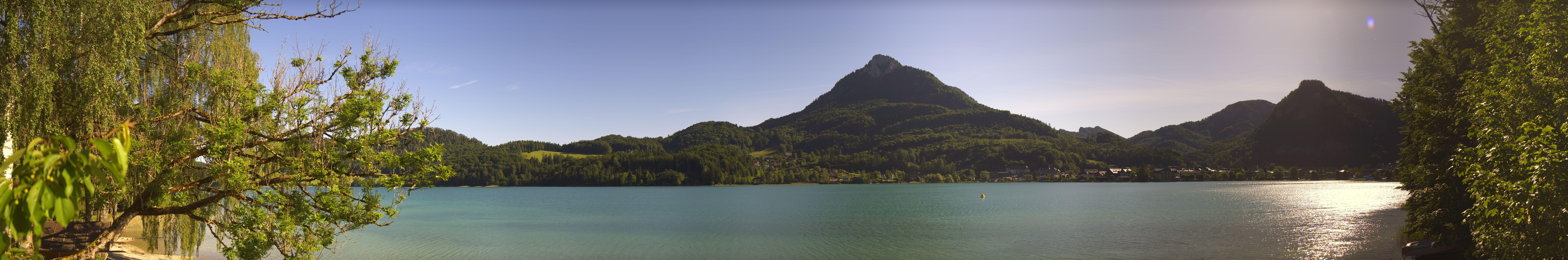 Archived image Webcam Fuschl am See: Panoramic View