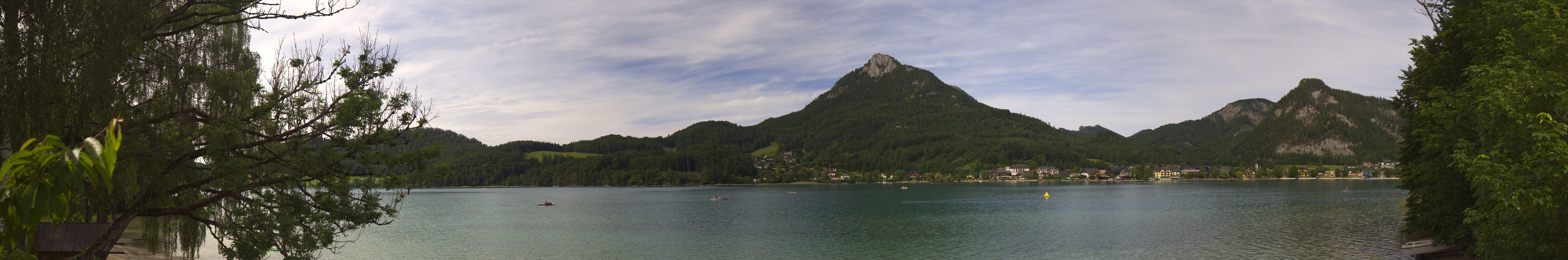 Archived image Webcam Fuschl am See: Panoramic View