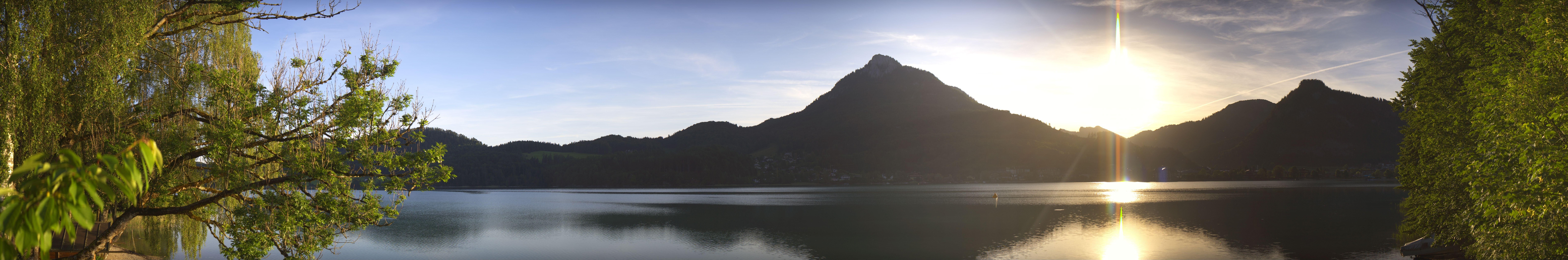 Archiv Foto Webcam Fuschlsee Panoramablick