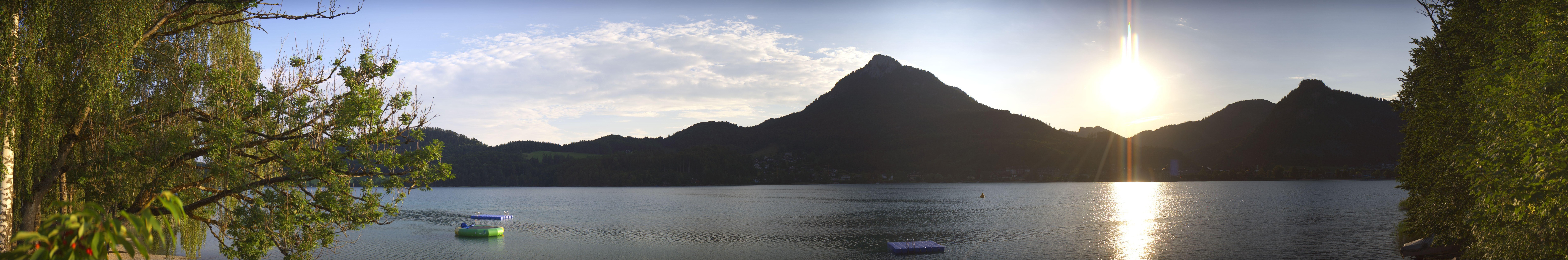 Archived image Webcam Fuschl am See: Panoramic View