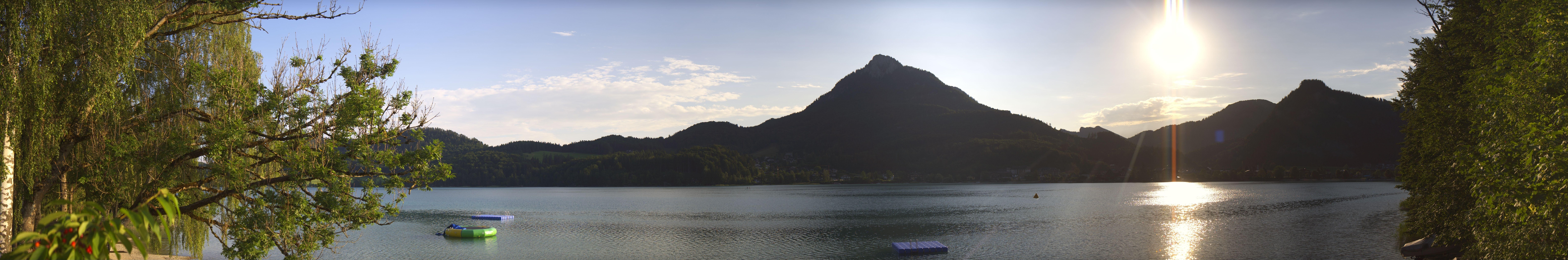 Archived image Webcam Fuschl am See: Panoramic View