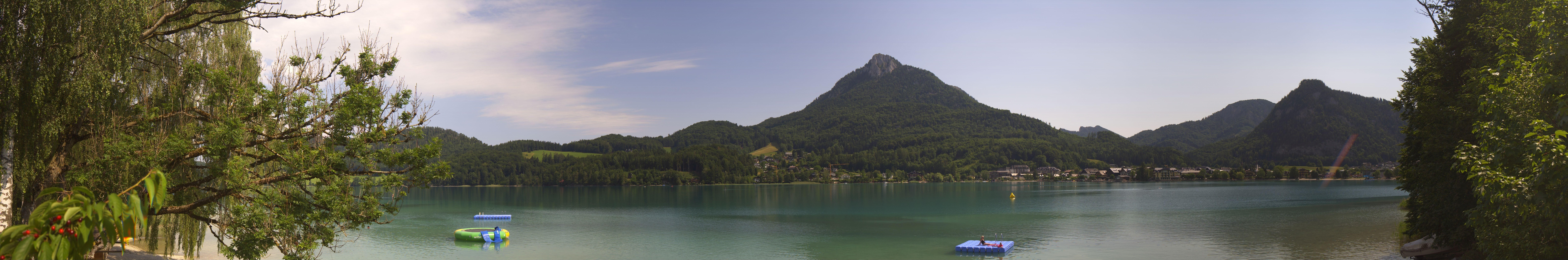 Archived image Webcam Fuschl am See: Panoramic View