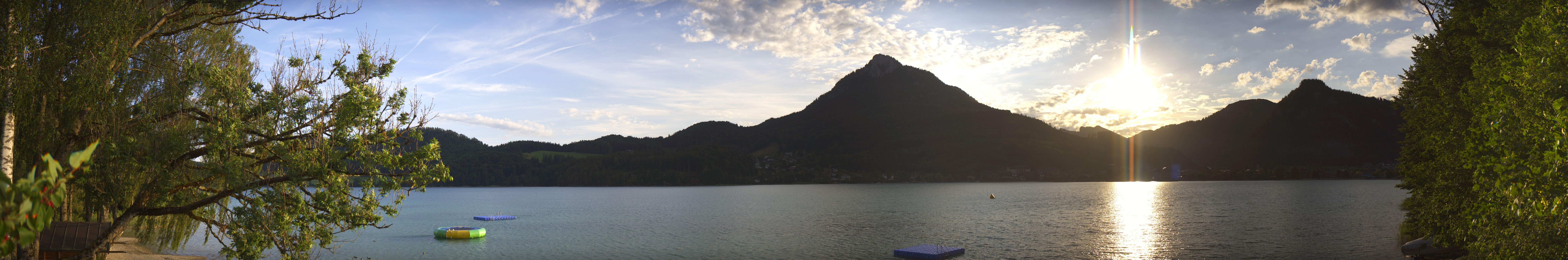 Archived image Webcam Fuschl am See: Panoramic View
