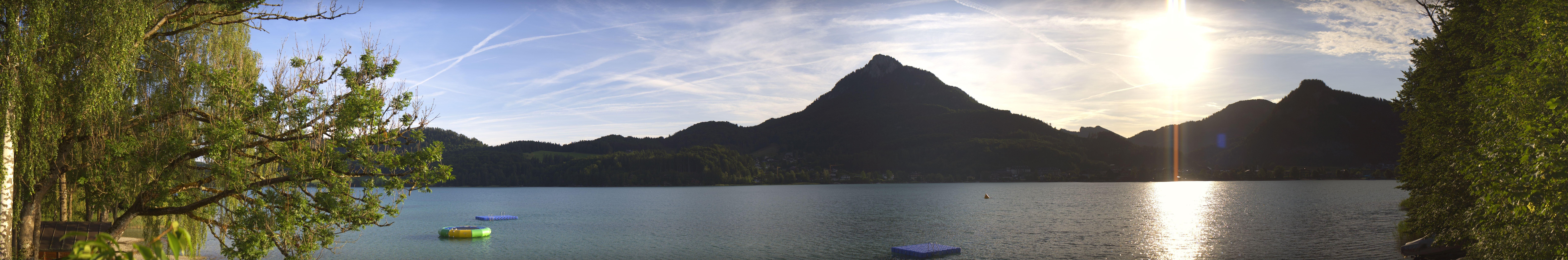 Archived image Webcam Fuschl am See: Panoramic View