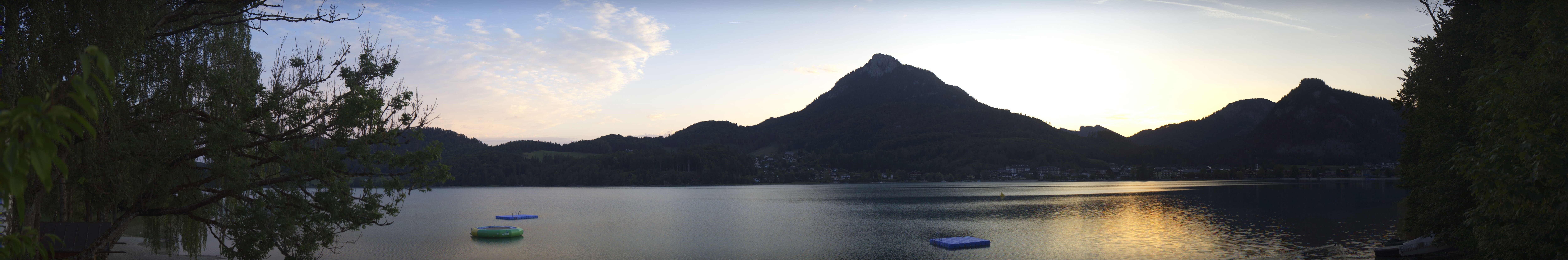 Archived image Webcam Fuschl am See: Panoramic View
