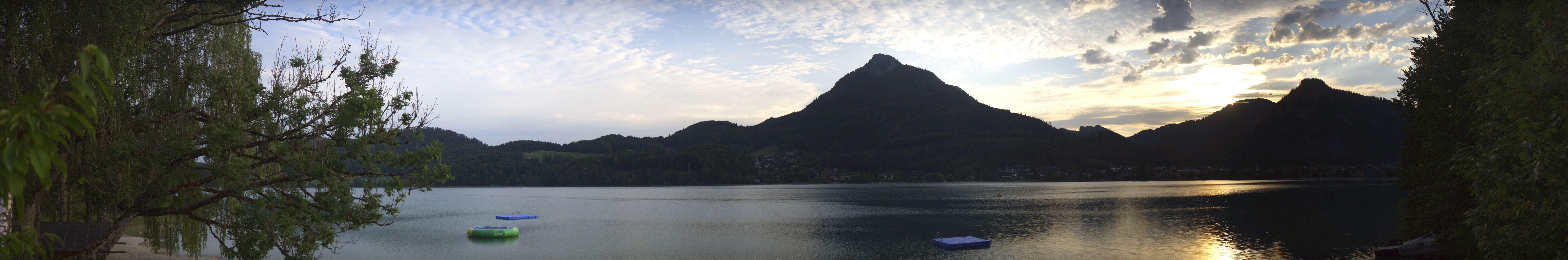 Archived image Webcam Fuschl am See: Panoramic View