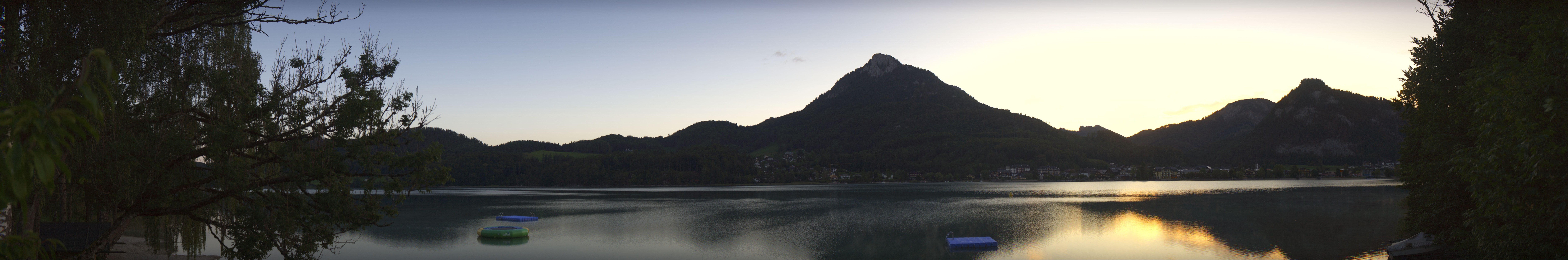 Archived image Webcam Fuschl am See: Panoramic View