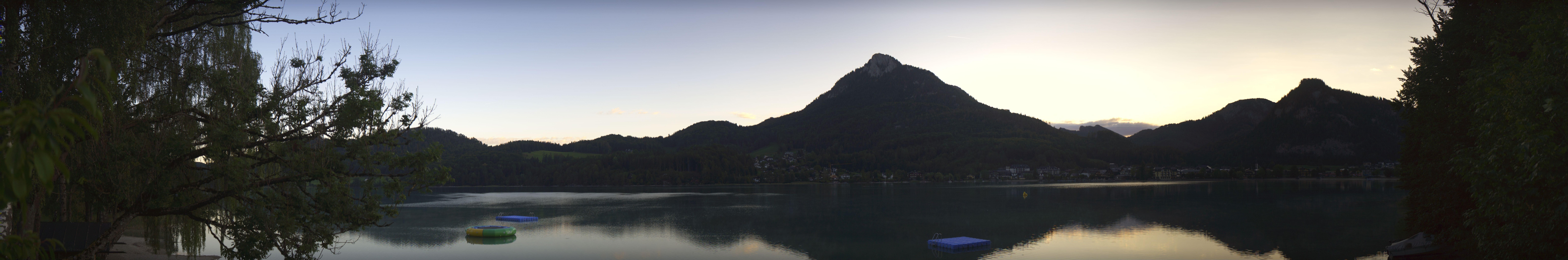 Archived image Webcam Fuschl am See: Panoramic View
