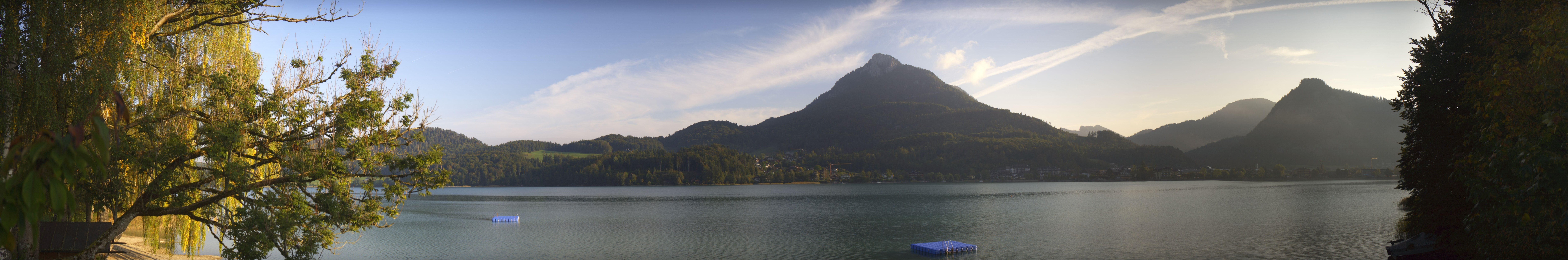 Archiv Foto Webcam Fuschlsee Panoramablick