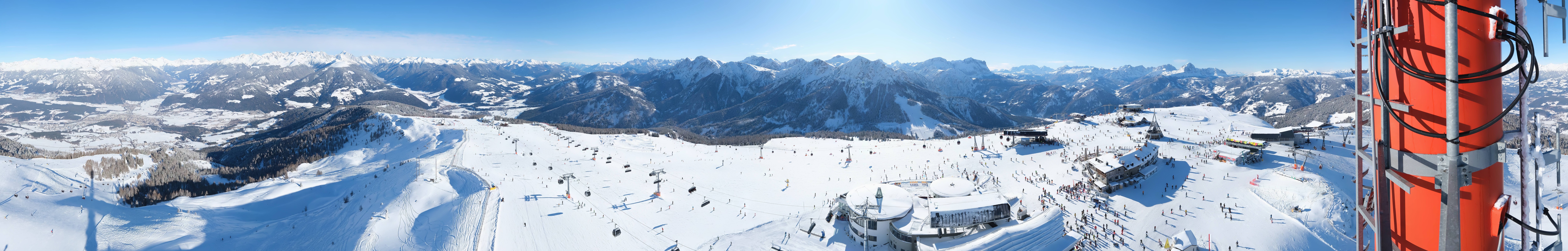 Archiv Foto Webcam Kronplatz Bruneck: Panorama