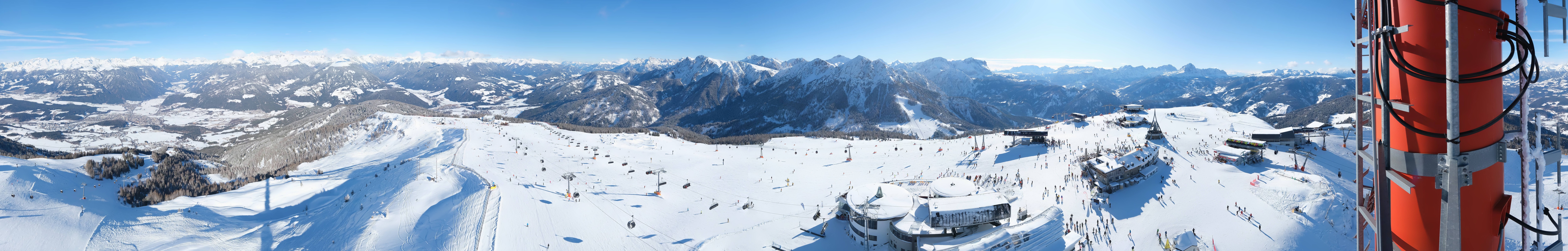 Archiv Foto Webcam Kronplatz Bruneck: Panorama