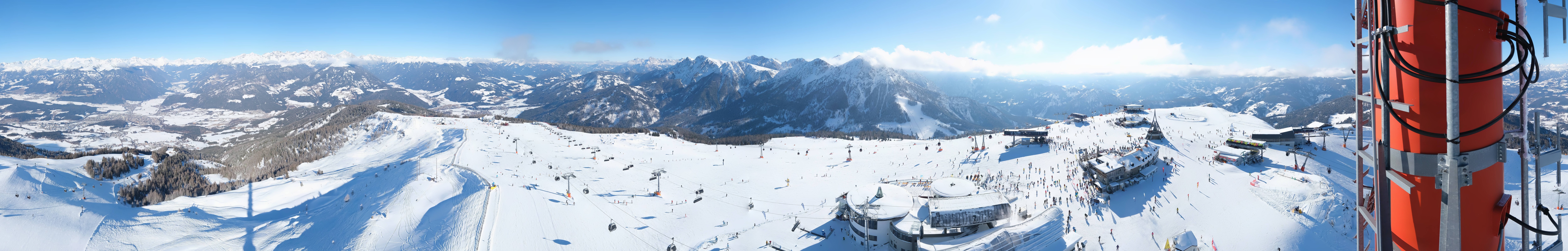 Archiv Foto Webcam Kronplatz Bruneck: Panorama