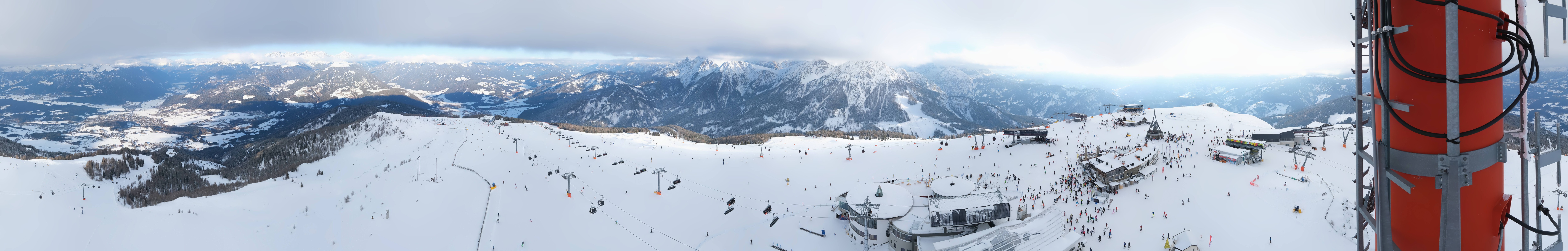Archiv Foto Webcam Kronplatz Bruneck: Panorama