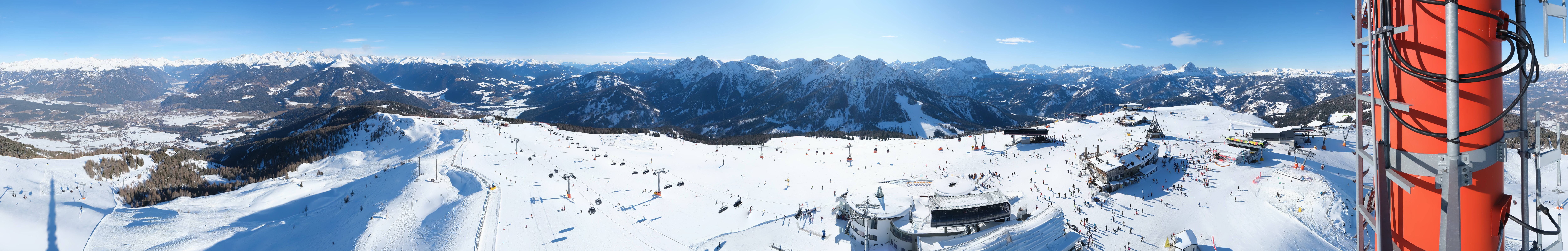 Archiv Foto Webcam Kronplatz Bruneck: Panorama