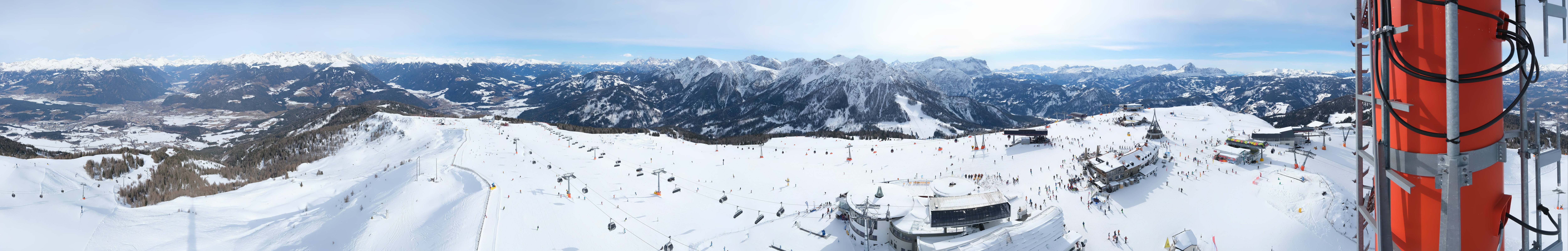 Archiv Foto Webcam Kronplatz Bruneck: Panorama