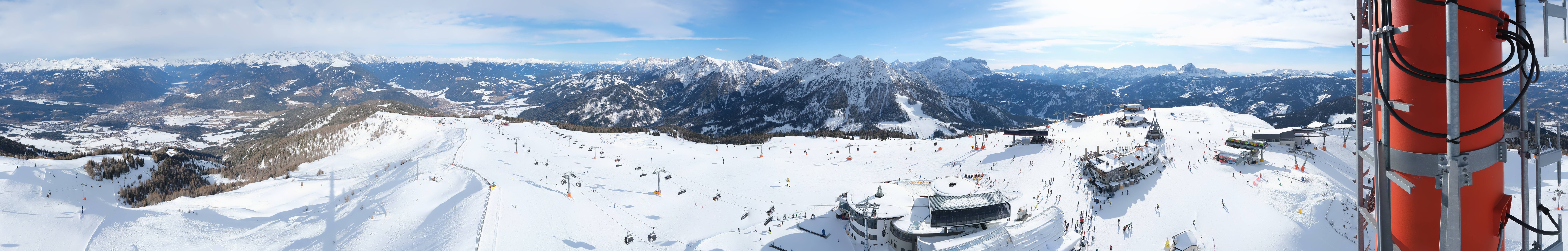 Archiv Foto Webcam Kronplatz Bruneck: Panorama