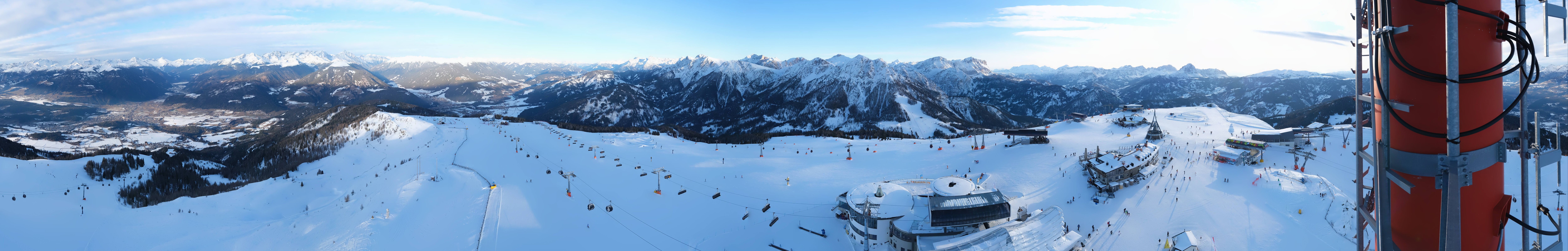 Archiv Foto Webcam Kronplatz Bruneck: Panorama