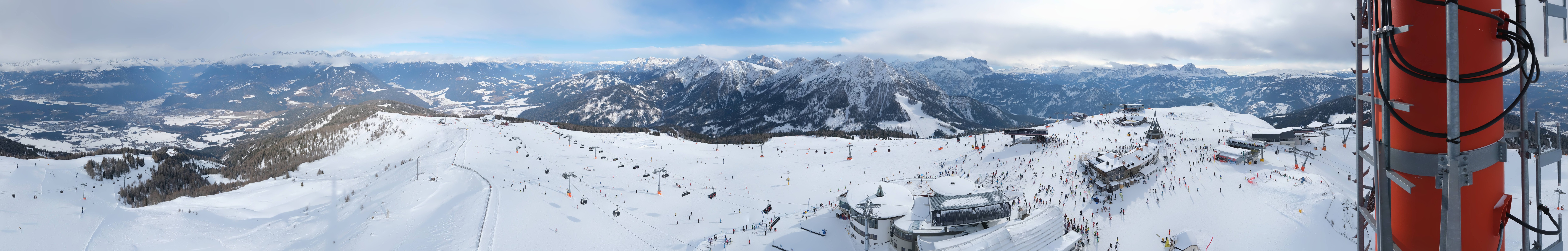 Archiv Foto Webcam Kronplatz Bruneck: Panorama