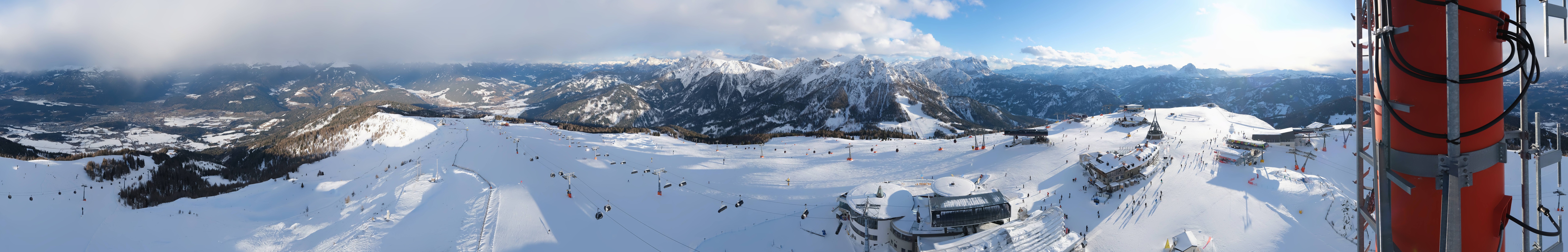 Archiv Foto Webcam Kronplatz Bruneck: Panorama