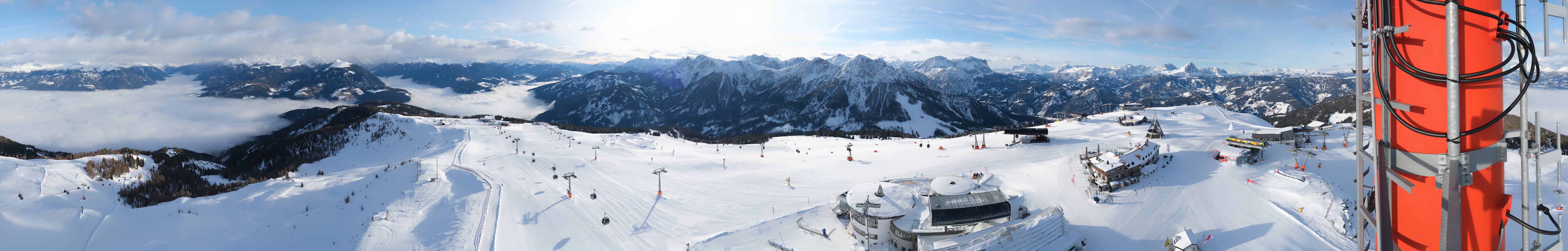 Archiv Foto Webcam Kronplatz Bruneck: Panorama