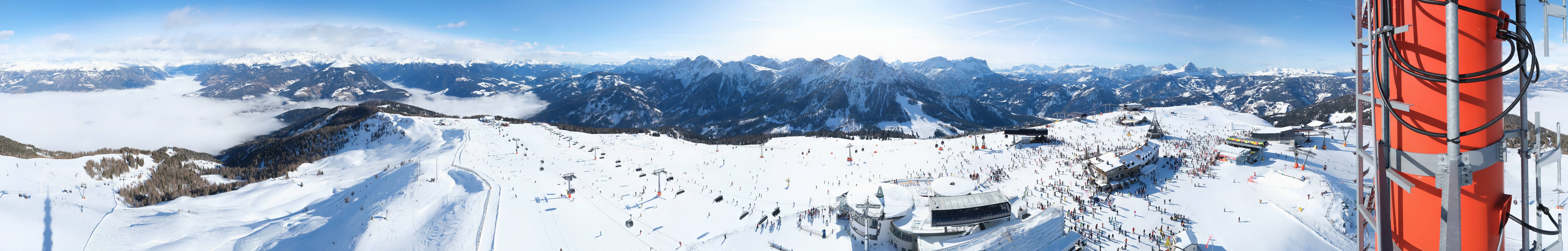 Archiv Foto Webcam Kronplatz Bruneck: Panorama