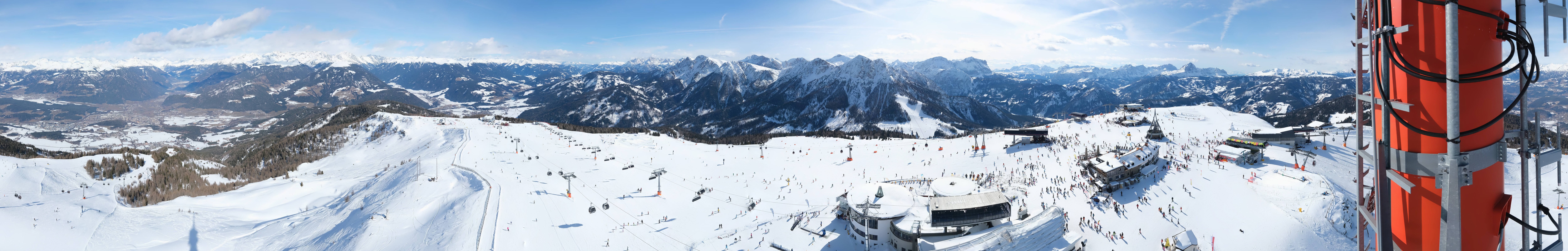 Archiv Foto Webcam Kronplatz Bruneck: Panorama