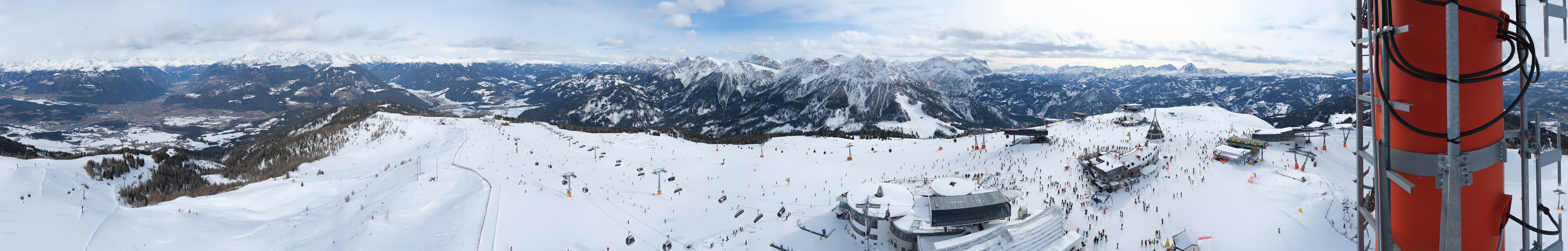 Archiv Foto Webcam Kronplatz Bruneck: Panorama