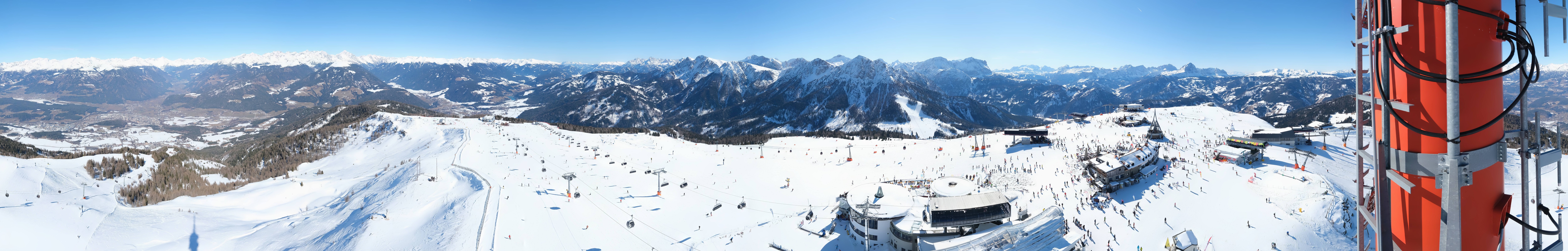 Archiv Foto Webcam Kronplatz Bruneck: Panorama