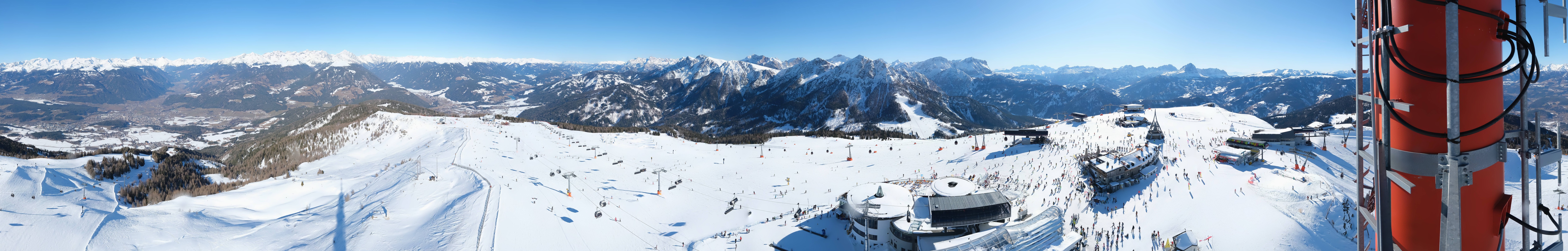 Archiv Foto Webcam Kronplatz Bruneck: Panorama