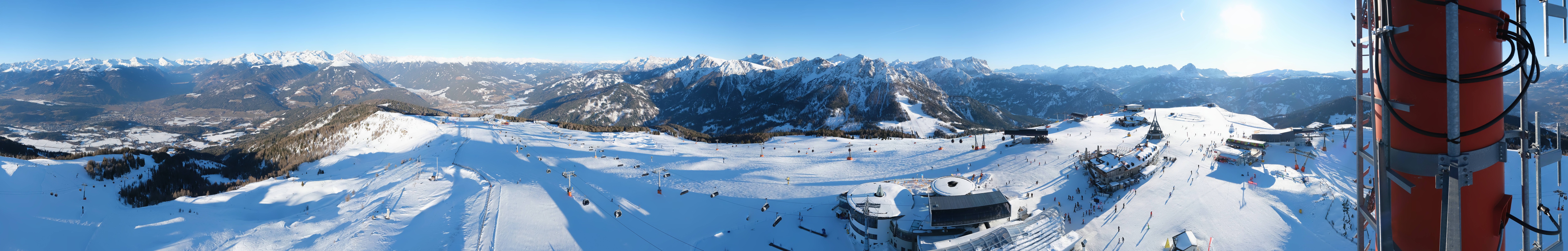 Archiv Foto Webcam Kronplatz Bruneck: Panorama