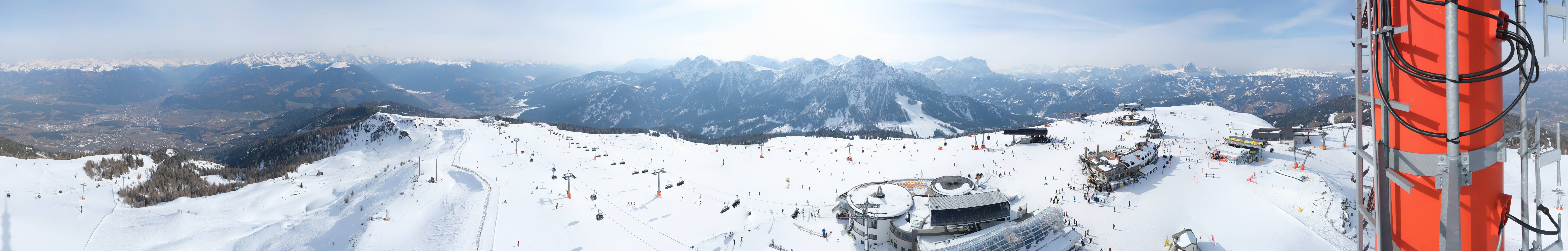 Archiv Foto Webcam Kronplatz Bruneck: Panorama