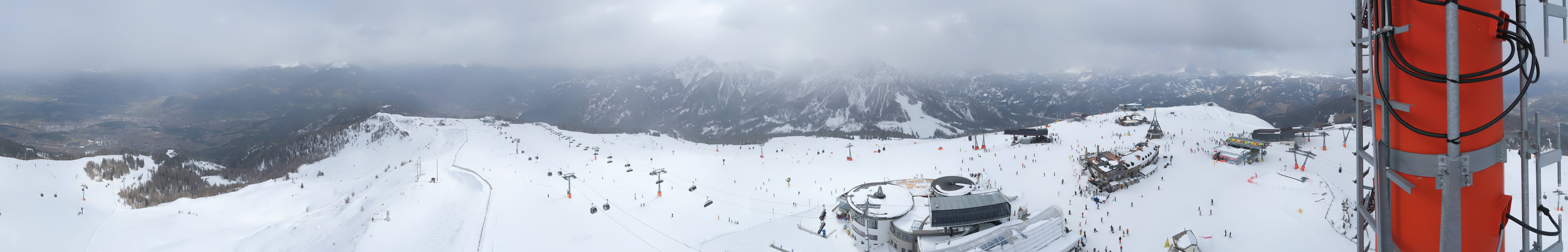 Archiv Foto Webcam Kronplatz Bruneck: Panorama