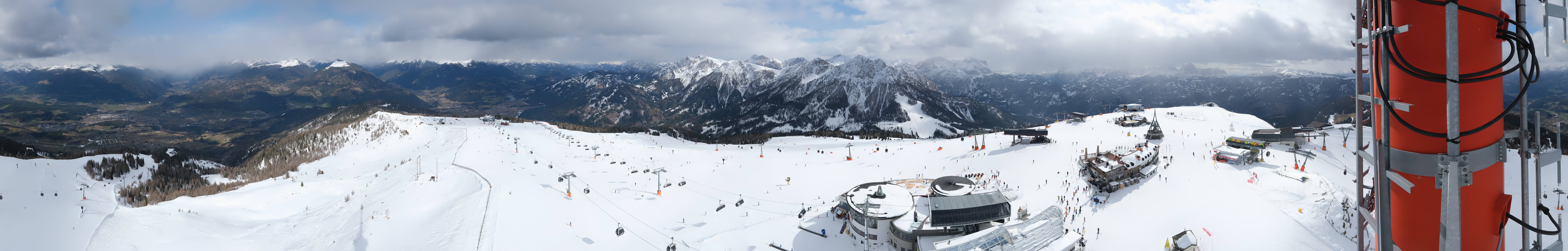 Archiv Foto Webcam Kronplatz Bruneck: Panorama