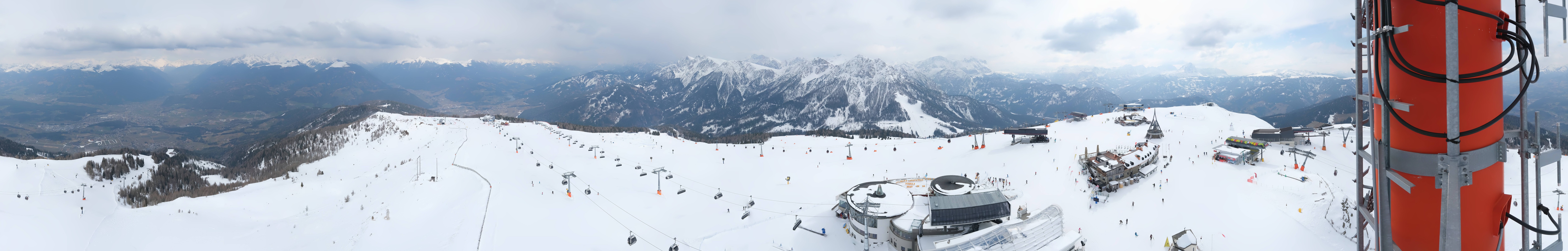 Archiv Foto Webcam Kronplatz Bruneck: Panorama