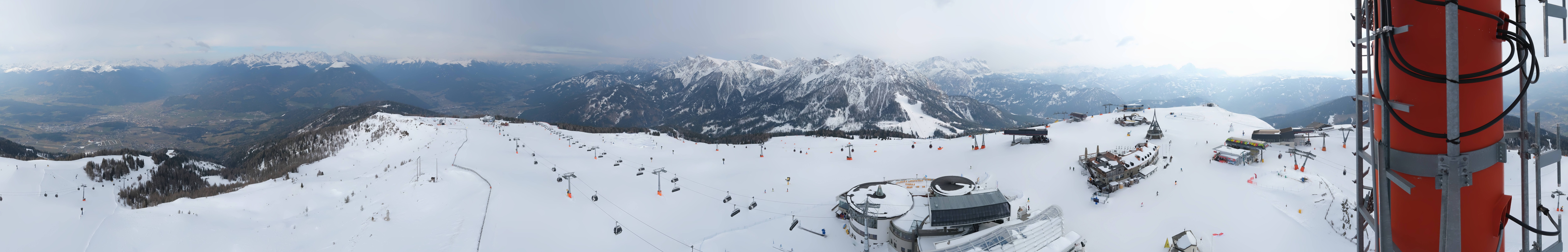 Archiv Foto Webcam Kronplatz Bruneck: Panorama