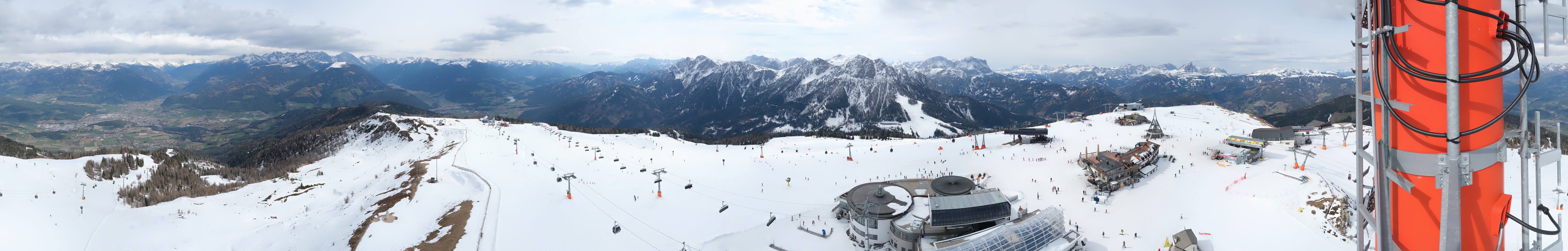 Archiv Foto Webcam Kronplatz Bruneck: Panorama