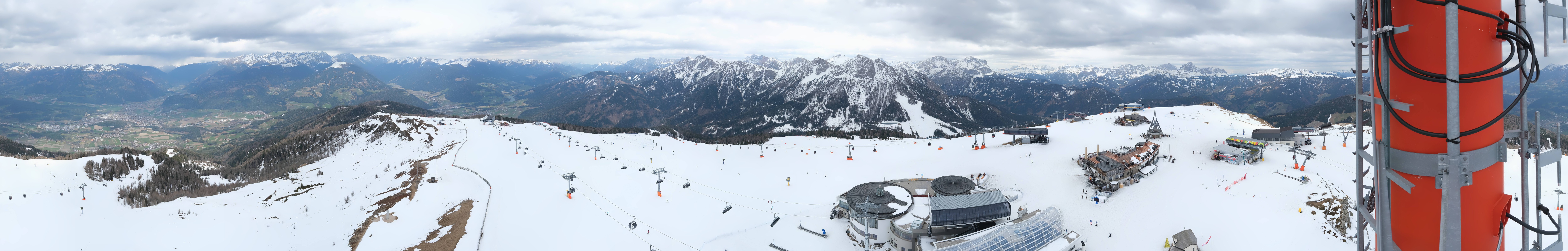 Archiv Foto Webcam Kronplatz Bruneck: Panorama